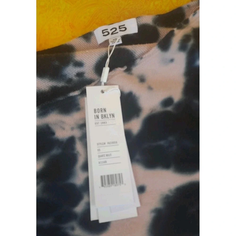 525 America Revolve Monochrome Tie-Dye Pink‎ And Black Sweatshirt Size XSmall